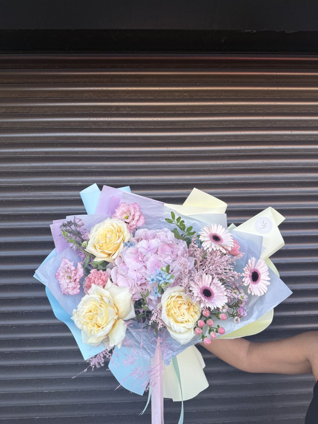 Buchetul Baby Blue and Pink, Maison des Fleurs