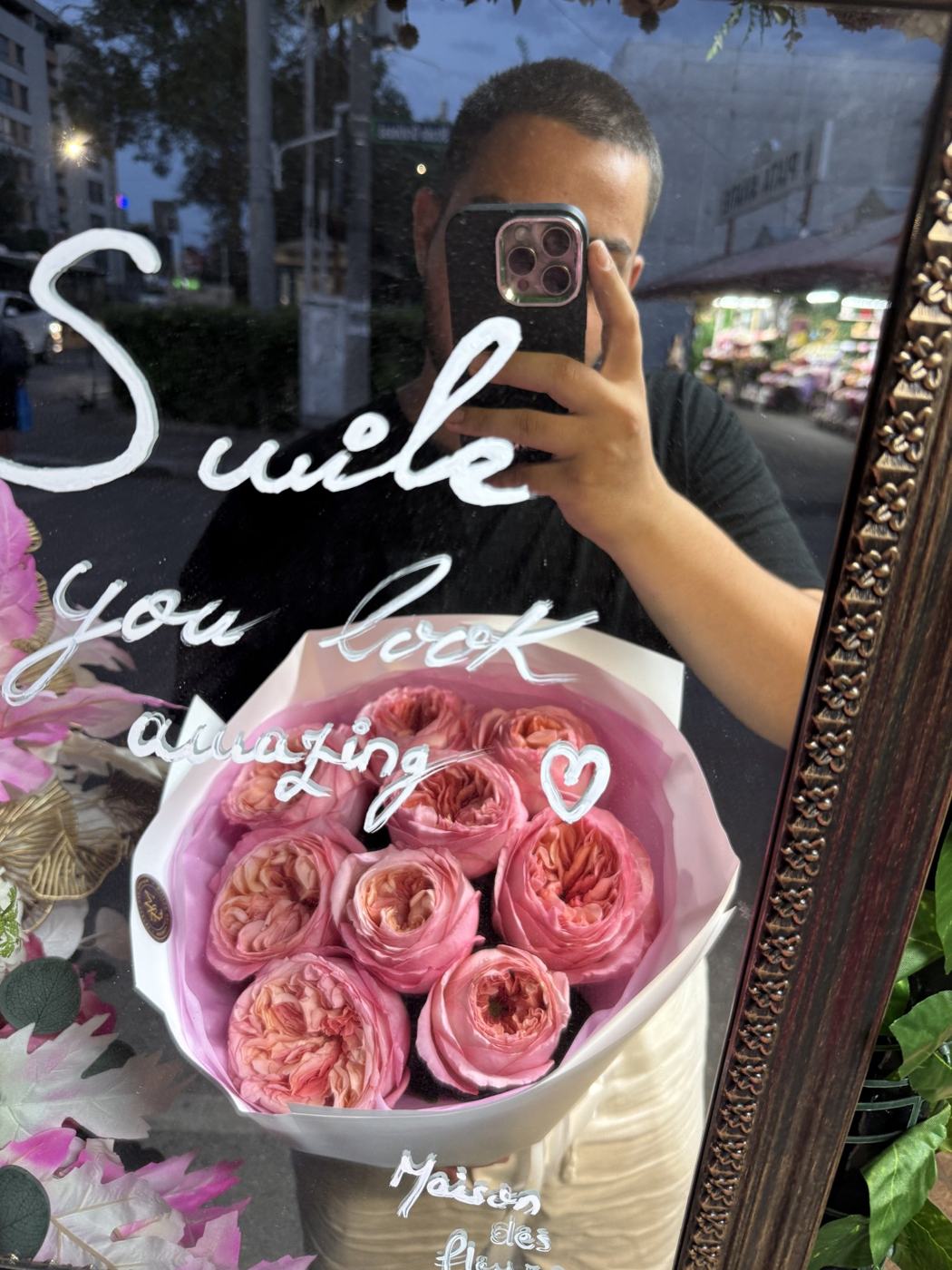 Buchetul Pink X Pression Roses, Maison des Fleurs
